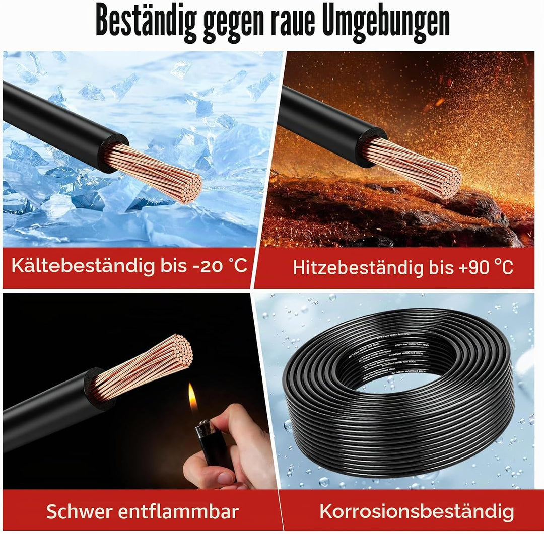 BEIJISTAR 20M Fahrzeugleitung 7x0,5mm² Rundkabel, 12V 24V 7 Adriges Anhängerkabel, 7 Adriges Elektro