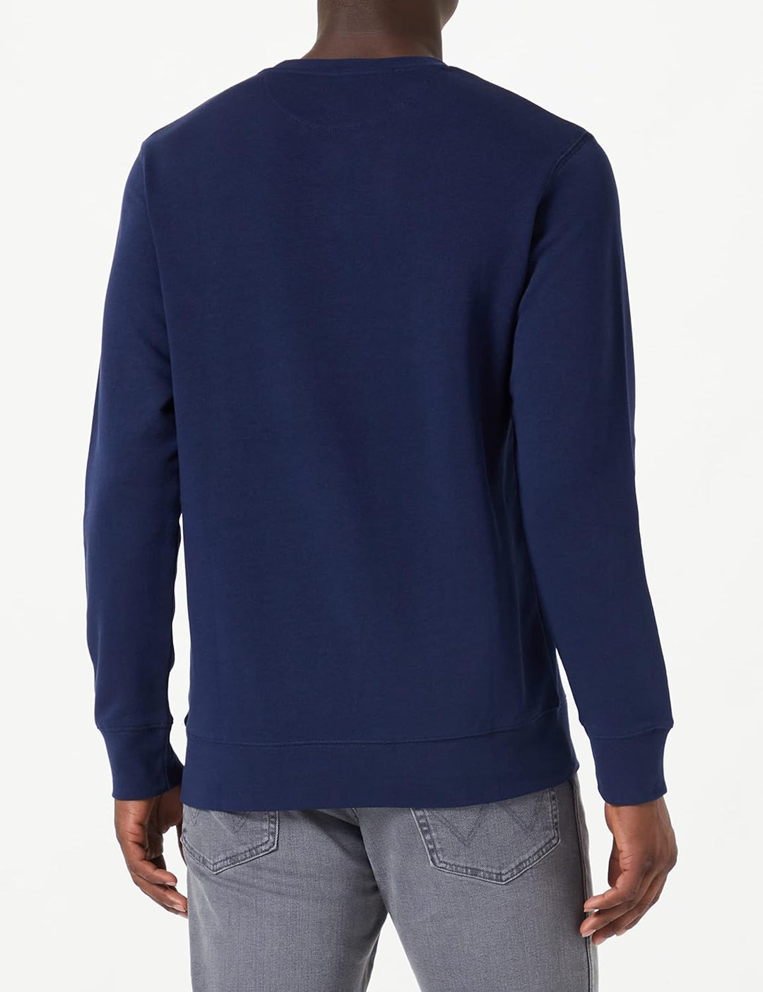 Wrangler Herren Sign Off Crew Navy Sweatshirt M Navy, M Navy