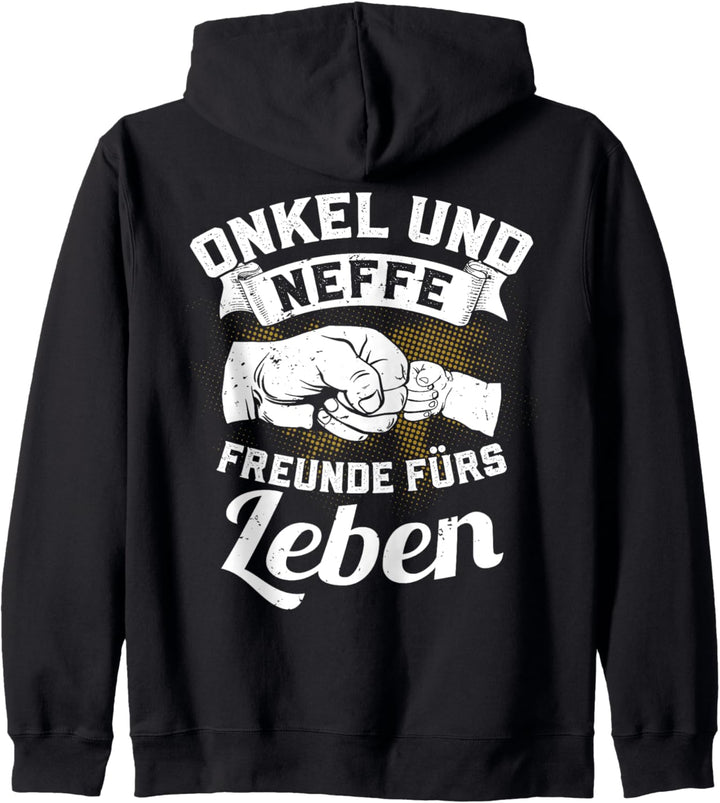 Onkel und Neffe Freunde fürs Leben Bruder Pate Geschenk Kapuzenjacke