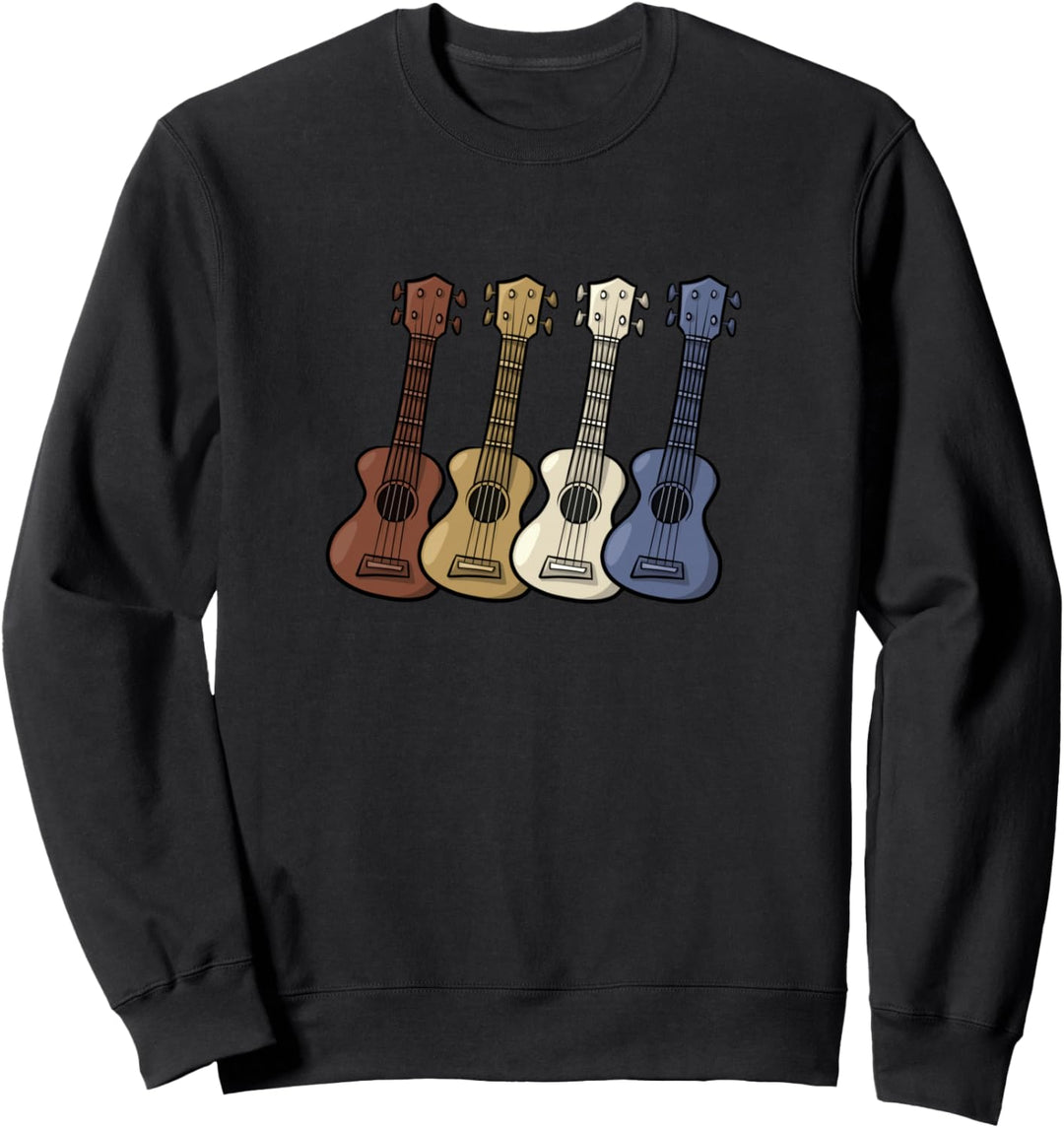 Retro Style Uke Hawaiianische Musik Uke Hawaii Ukulele Sweatshirt