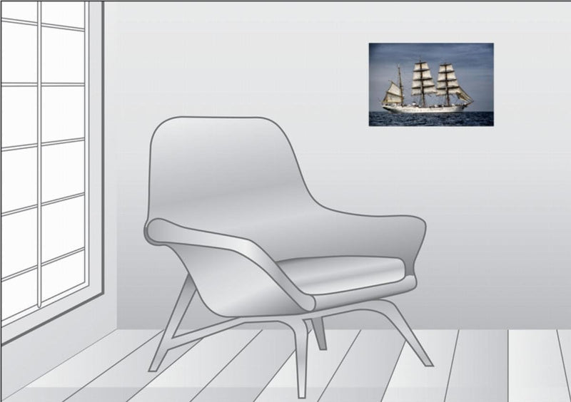 Premium Textil-Leinwand 45 x 30 cm Quer-Format Gorch Fock | Wandbild, HD-Bild auf Keilrahmen, Fertig