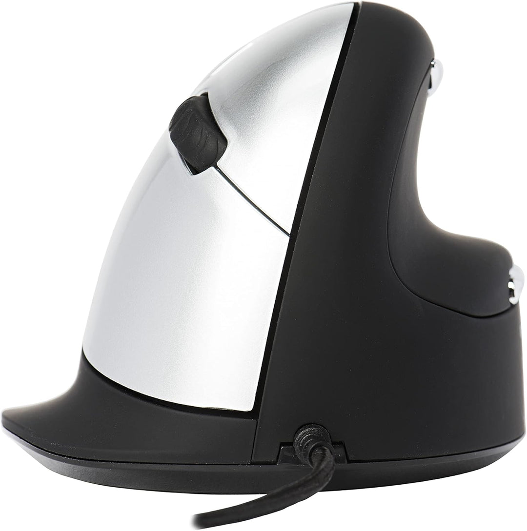 R-Go HE Ergonomische Maus, Für grosse Hand, Mit Break-Software, Stilles Klicken, (USB C Kabelkabelge