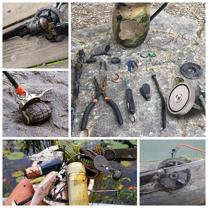 FINDMAG Neodym Magnete Extra Stark, 272 kg, Magnetfischen Set, Starke Magnete, Magnet Fischen Angel