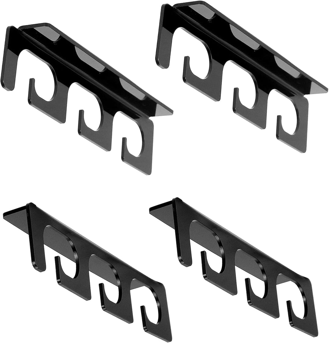 QWORK® 2 Stück Angelrutenhalter zur Aufnahme von 6 Ruten, Deckenmontage oder Wandmontage, Passend fü