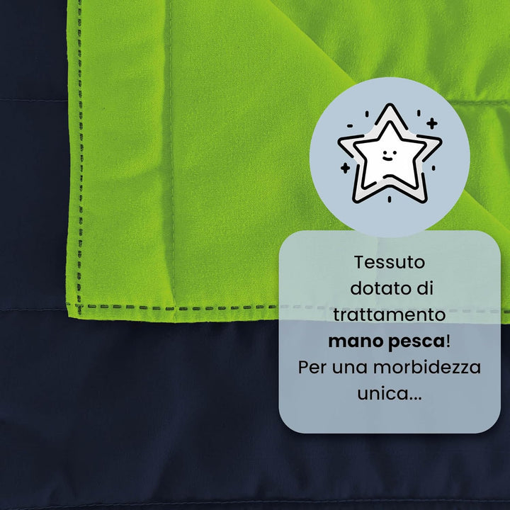 Italian Bed Linen Estivo Einzelbett, Grün, Blau, 170 x 270 cm 170 x 270 cm Grün, Blau, 170 x 270 cm
