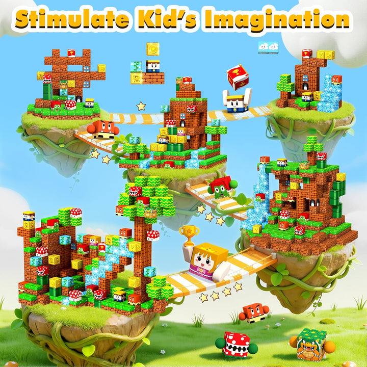 Magnetische Bausteine - 150 Teile Magnetbausteine Kinder - Magnetische Spielzeug Magnetspielzeug Mag
