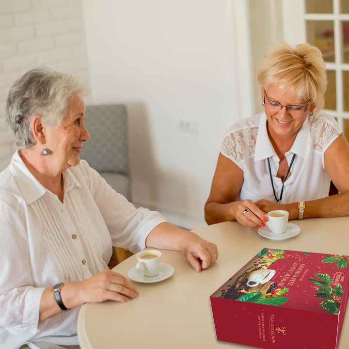 Kaffee-Adventskalender 2025-24 Premium Gourmet-Kaffee Gemahlene Bohnen Verschiedenen Geschmacksricht