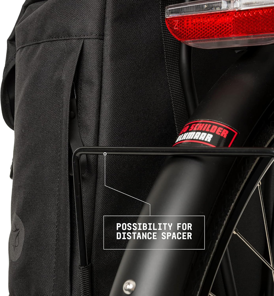 AGU Essentials DWR Urban Doppelte Fahrradtasche für Gepäckträger, 36L Gepäckträgertasche Fahrrad, Wa