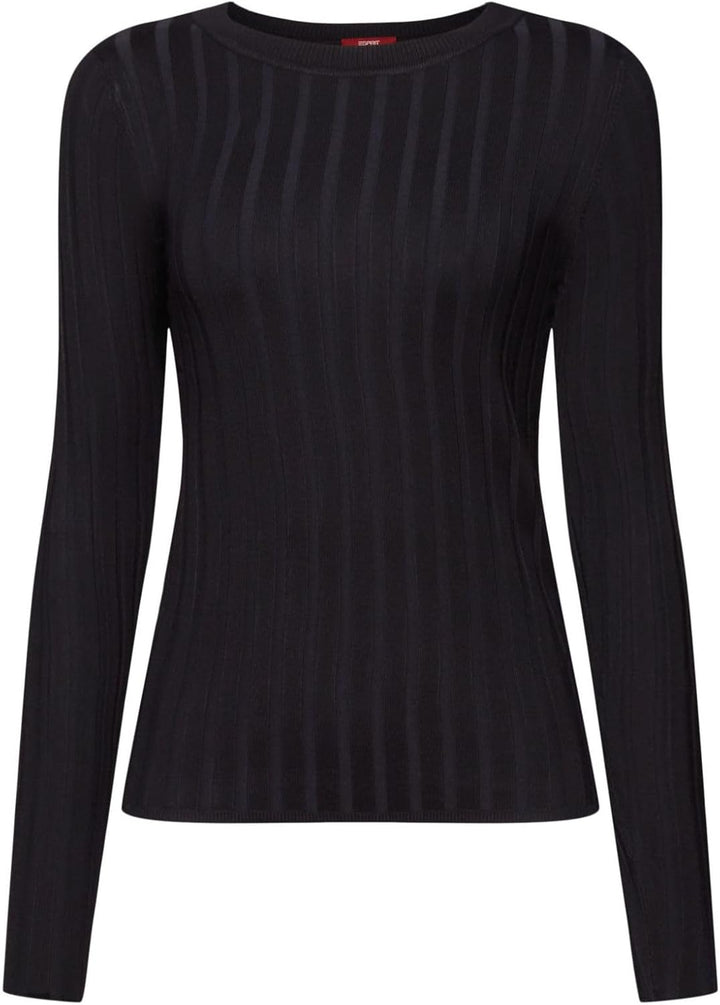 edc by Esprit Klassischer Pullover aus Rippstrick