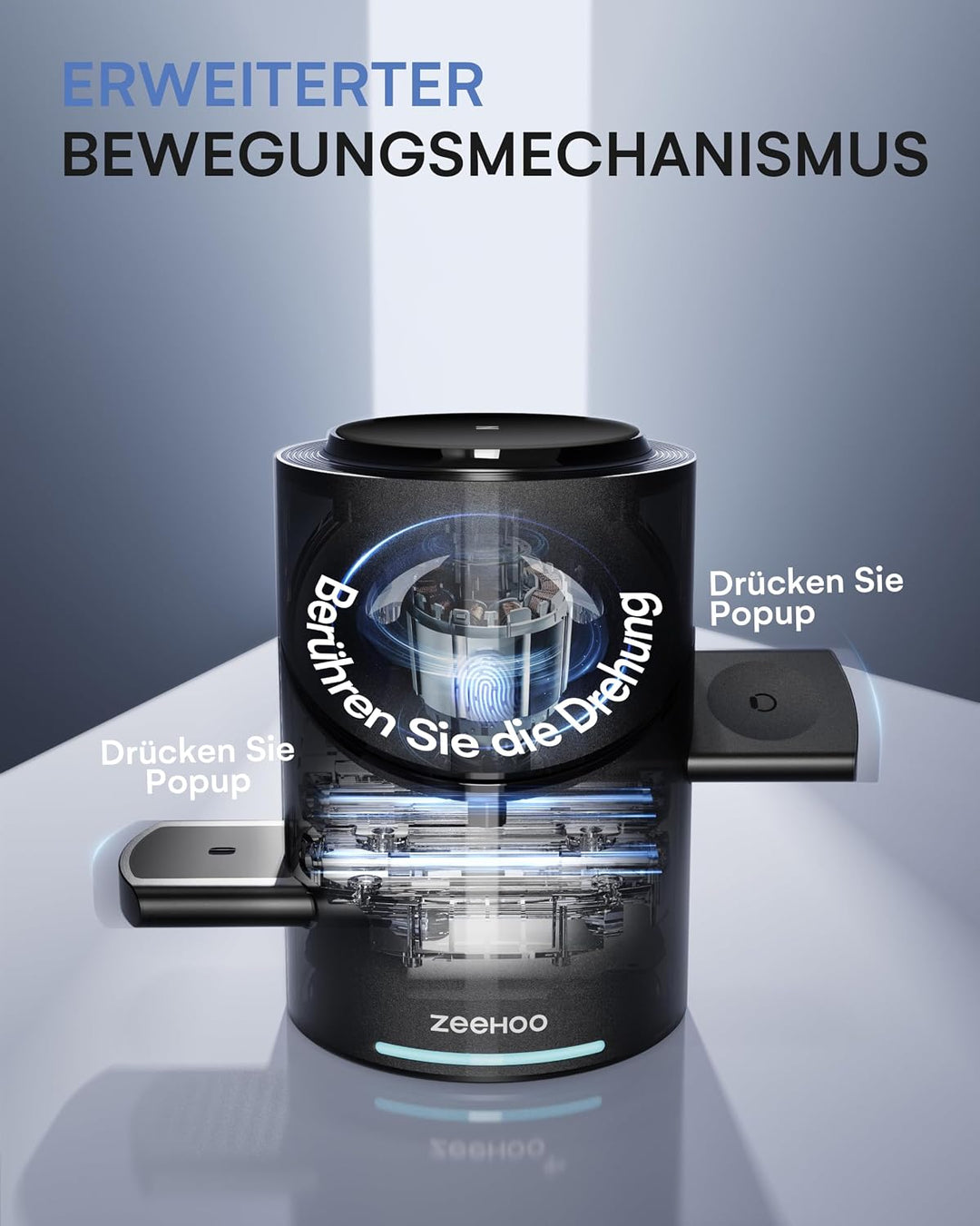 ZEEHOO 3 in 1 Ladestation für Apple Magsafe Ladegerät, QI2 Wireless Charger 15W Induktive Ladestatio