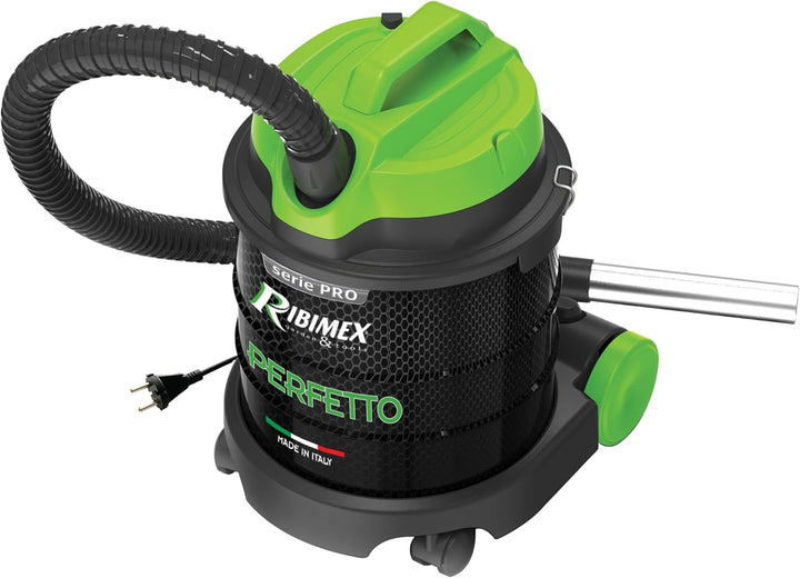 Ribimex Perfetto Aschesauger 1200 W, leise (62 dB) mit Blasfunktion und waschbarem HEPA-Filter, 20 L
