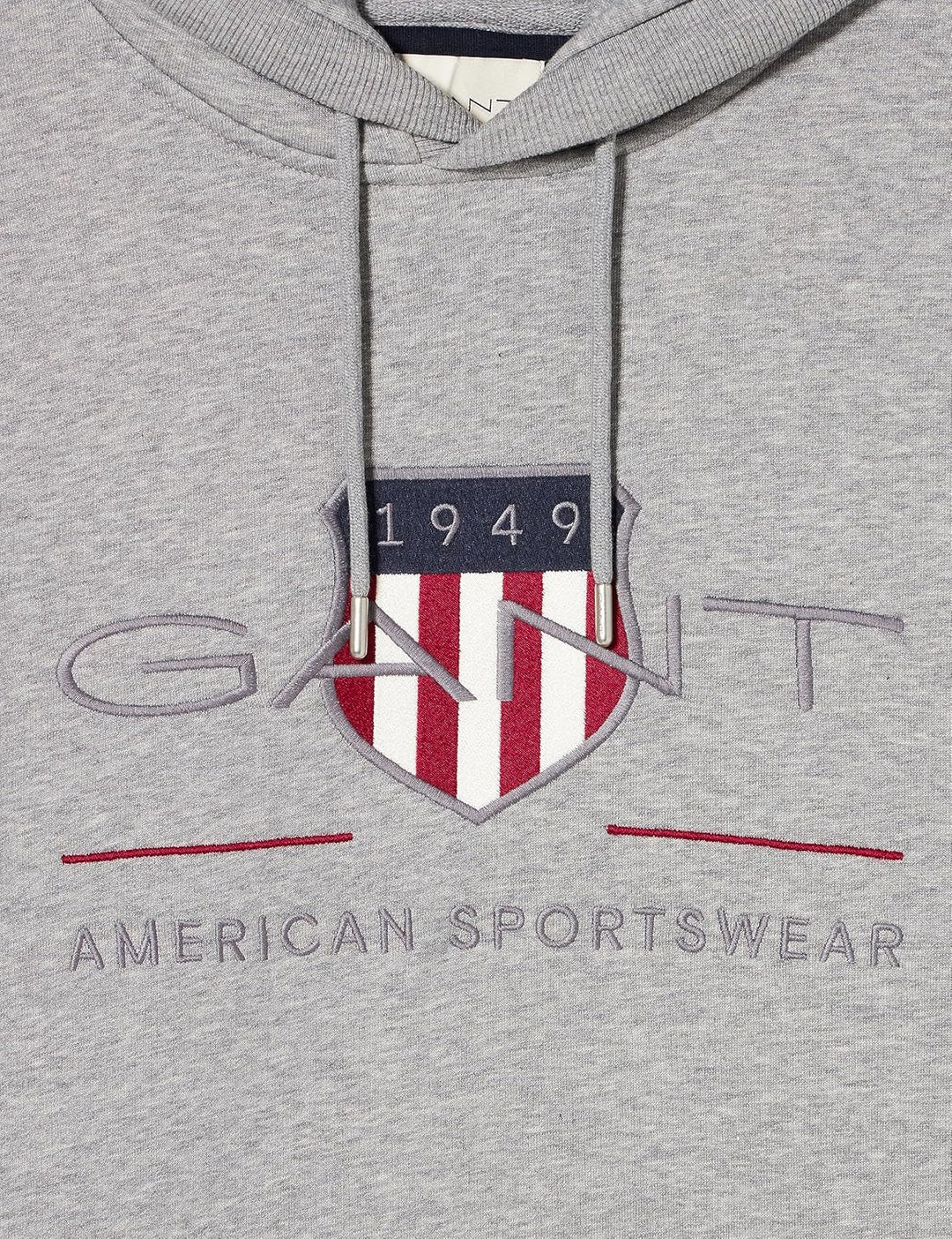 GANT Herren Reg Archive Shield Hoodie Kapuzenpullover S Grey Melange, S Grey Melange
