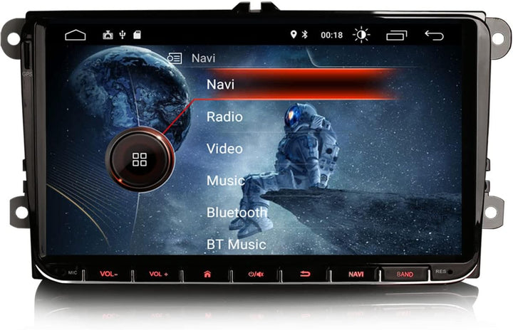 Erisin Android 10 Autoradio für VW Radio mit Navi 9 Zoll Touchscreen Android 10.0 CarPlay DSP BT A2D