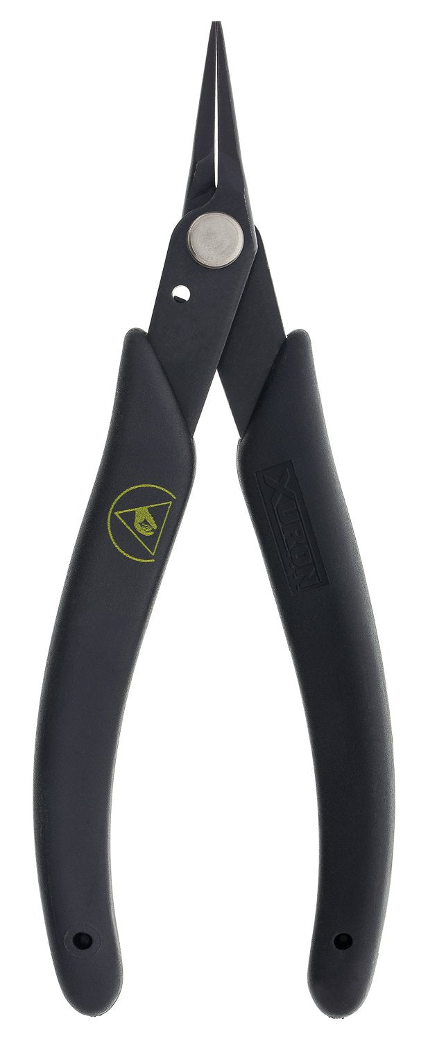 XURON 450AS Tweezer Nose Pliers - ESD Safe Grips with Static Control Grips, with Static Control Grip