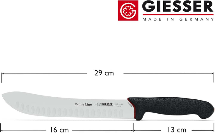 Giesser seit 1776 - Made in Germany - Zuschneidemesser rutschfest PrimeLine, 24 cm Klinge mit Kulle,