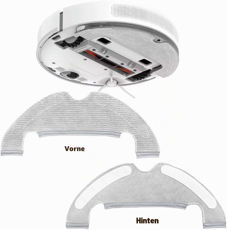 Ersatz Zubehör Set für Dreàme Bot D10 Plus RLS3D Roboter Staubsauger 2 Hauptbürsten, 4 Filter, 4 Sei