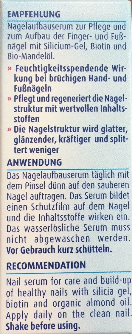 Hübner Silicea Nagel Aufbau Serum, 2 x 5ml