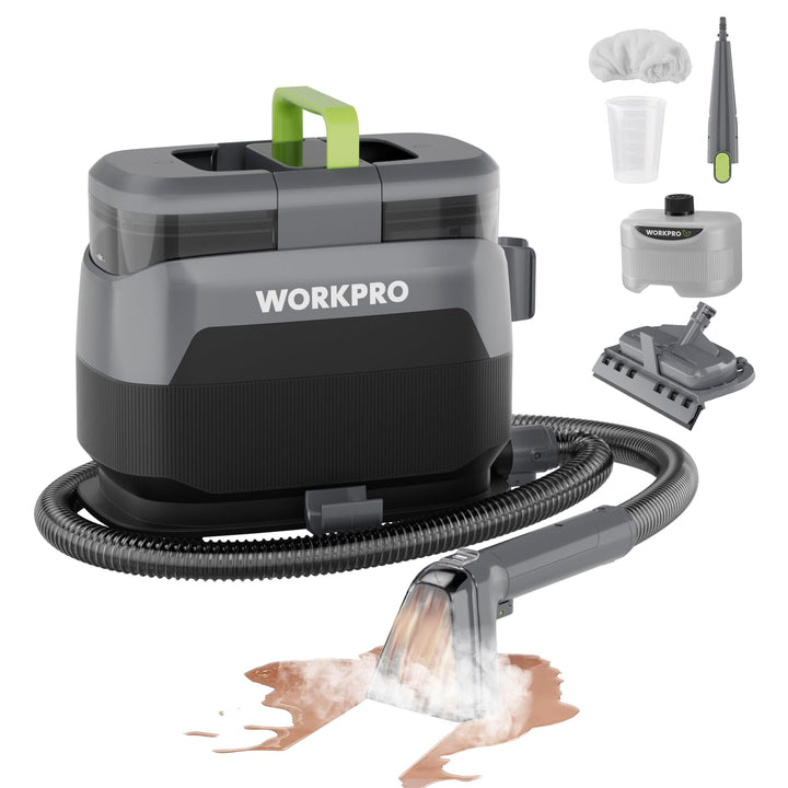 WORKPRO Teppichreiniger Waschsauger, 16 kPa Sofareiniger Waschsauger Polsterreiniger mit 4 Reinigung