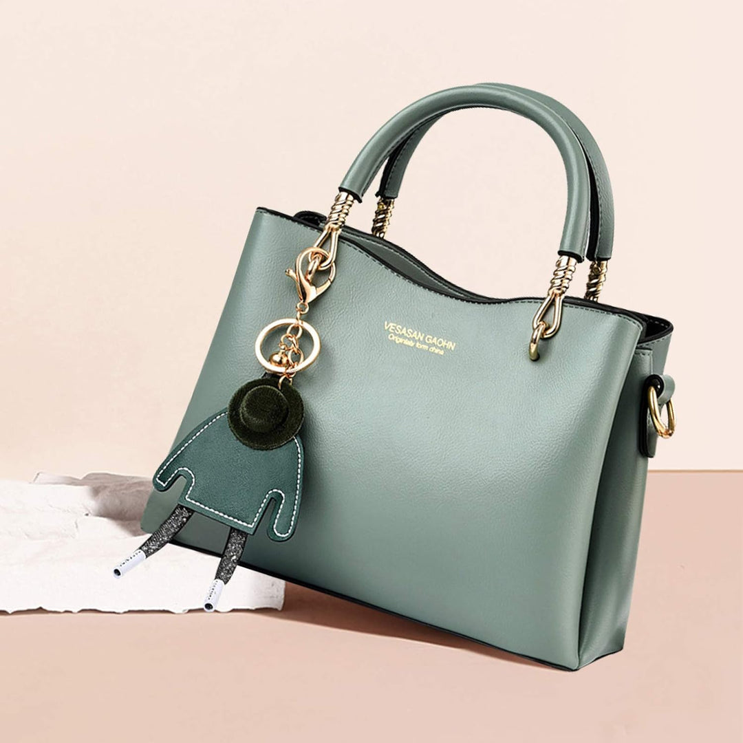 NICOLE & DORIS Damen Handtasche mit grosser Kapazität PU Leder Schultertasche Shopper Casual Umhänge
