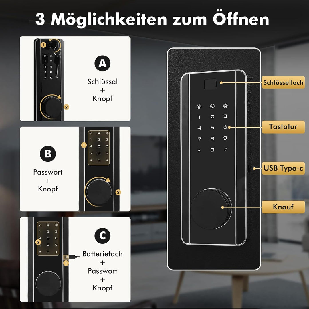 Sararoom 73L Safe Tresor Feuerfest | Möbeltresore | Elektronischer Tresor mit Programmierbarem digit
