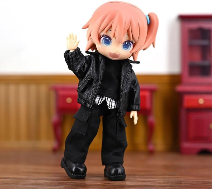 niannyyhouse OB11 Puppenkleidung Jacke Set, Massstab 1/12, Mantel, Hose, Pullover, Actionfigur-Outfi