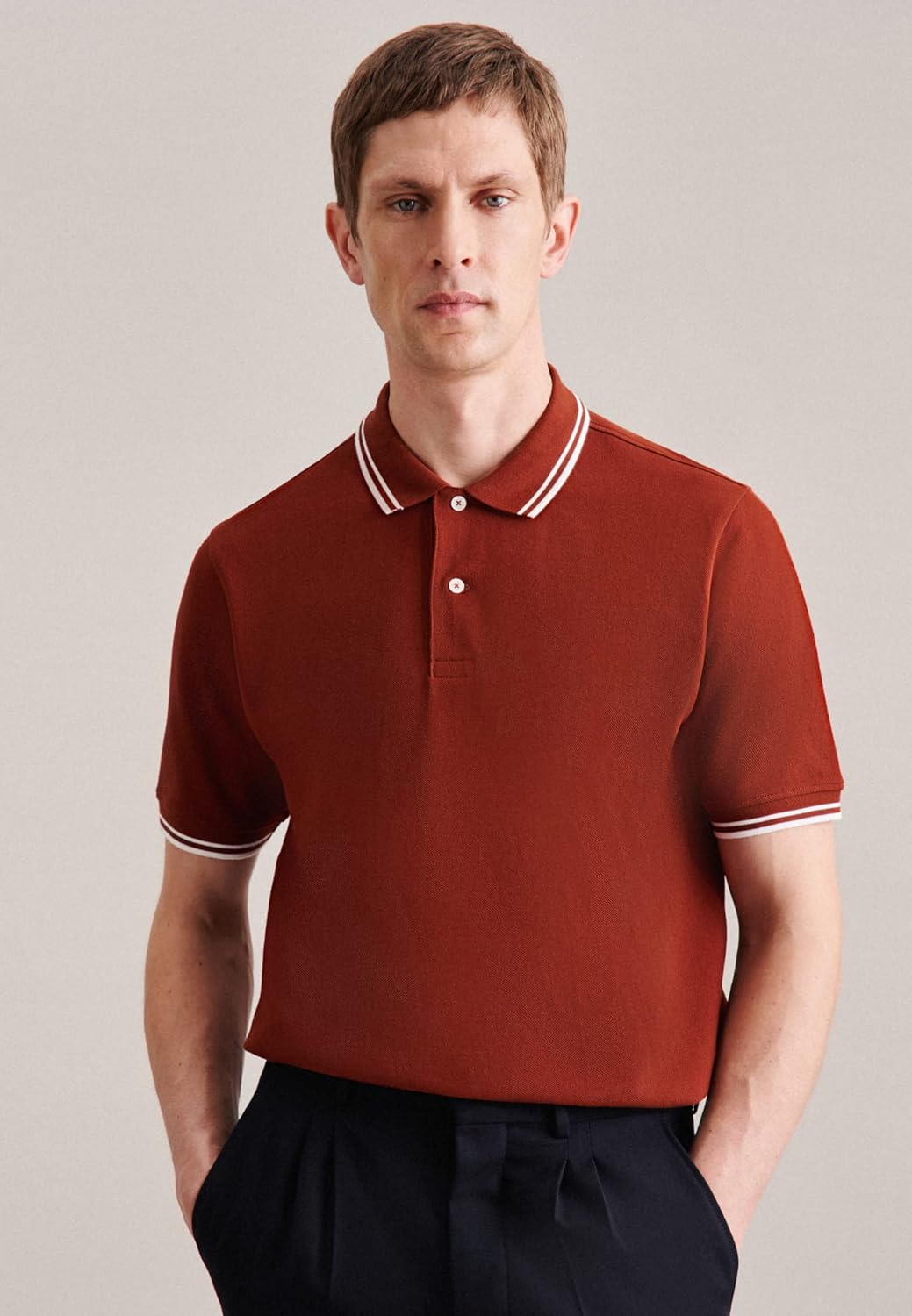 Seidensticker Herren Regular Fit Polo Shirt S Blau, S Blau