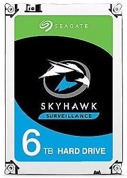 Seagate Skyhawk 6TB Überwachung interne Festplatte HDD - 3,5 Zoll SATA 6Gb/s 256MB Cache für DVR NVR