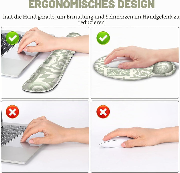 Grosse Schreibtischunterlage, beigefarbenes Gaming-Mauspad, Schreibtischunterlage, XXL-Mauspad + Tas