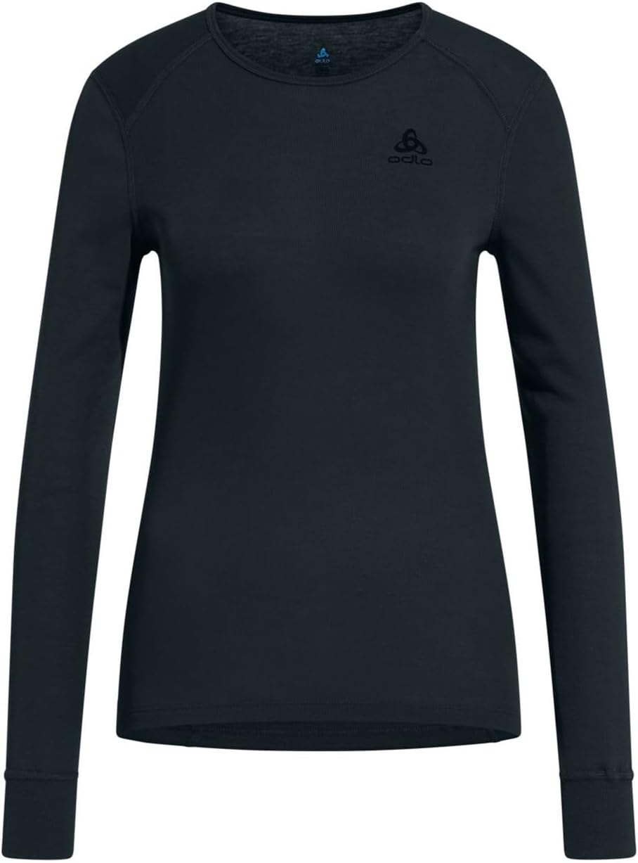 Odlo Thermounterwäsche Merino 200 | Merino Unterwäsche für Herren | Langarm-Thermoshirt mit Kragen u