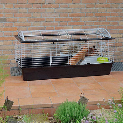 FERPLAST Nagetierkäfig CASITA 120 für Kaninchen, Meerschweinchen, Meerschweinchen, aus Metall, inklu