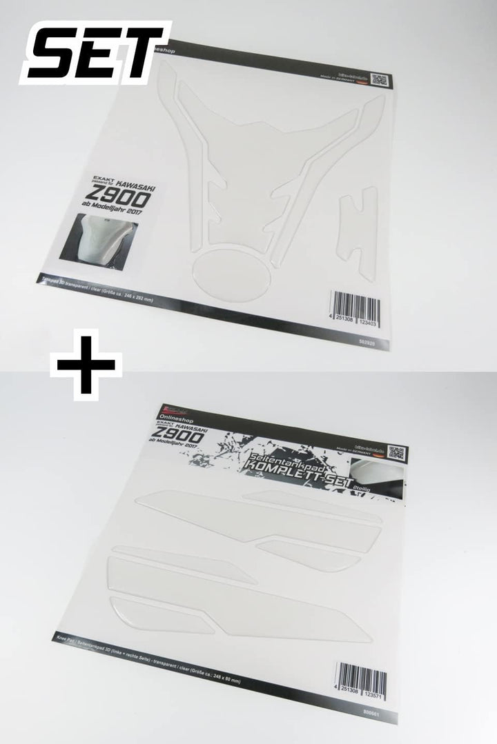 BIKE-label Tankpad Set Schutz Transparent kompatibel für Kawasaki Z900-850038VA