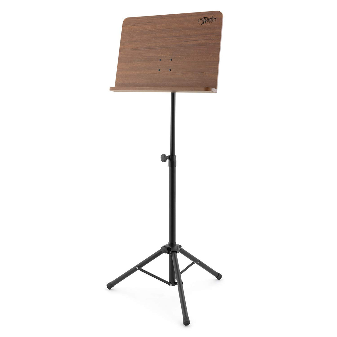 Theodore T-OMS-01 Notenständer - Orchester-Notenständer aus Holz, Notenständer mit Ablagefläche aus