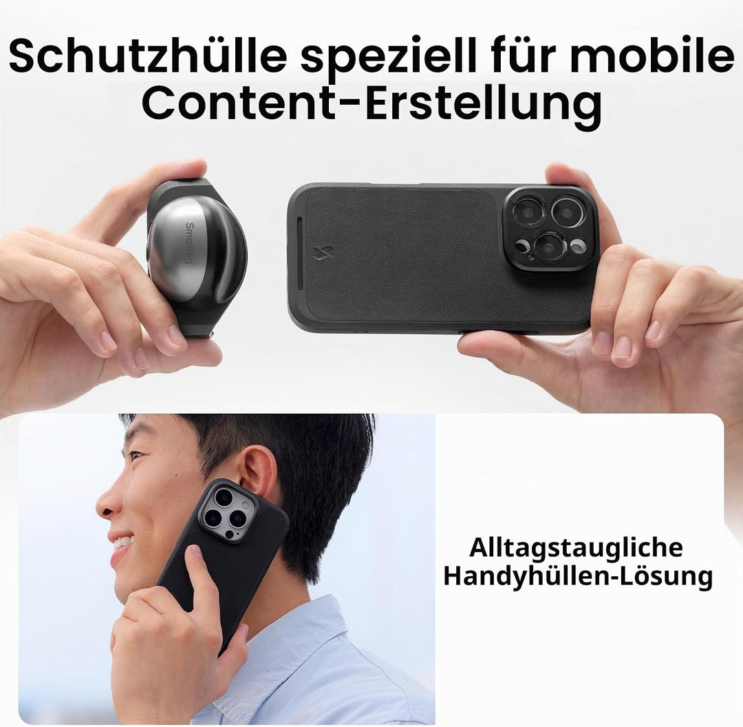 SMALLRIG FilMov Handyhüllen-Set für iPhone 16 Pro, leichte Fotohülle mit T-Mount-Objektivrückplatte/