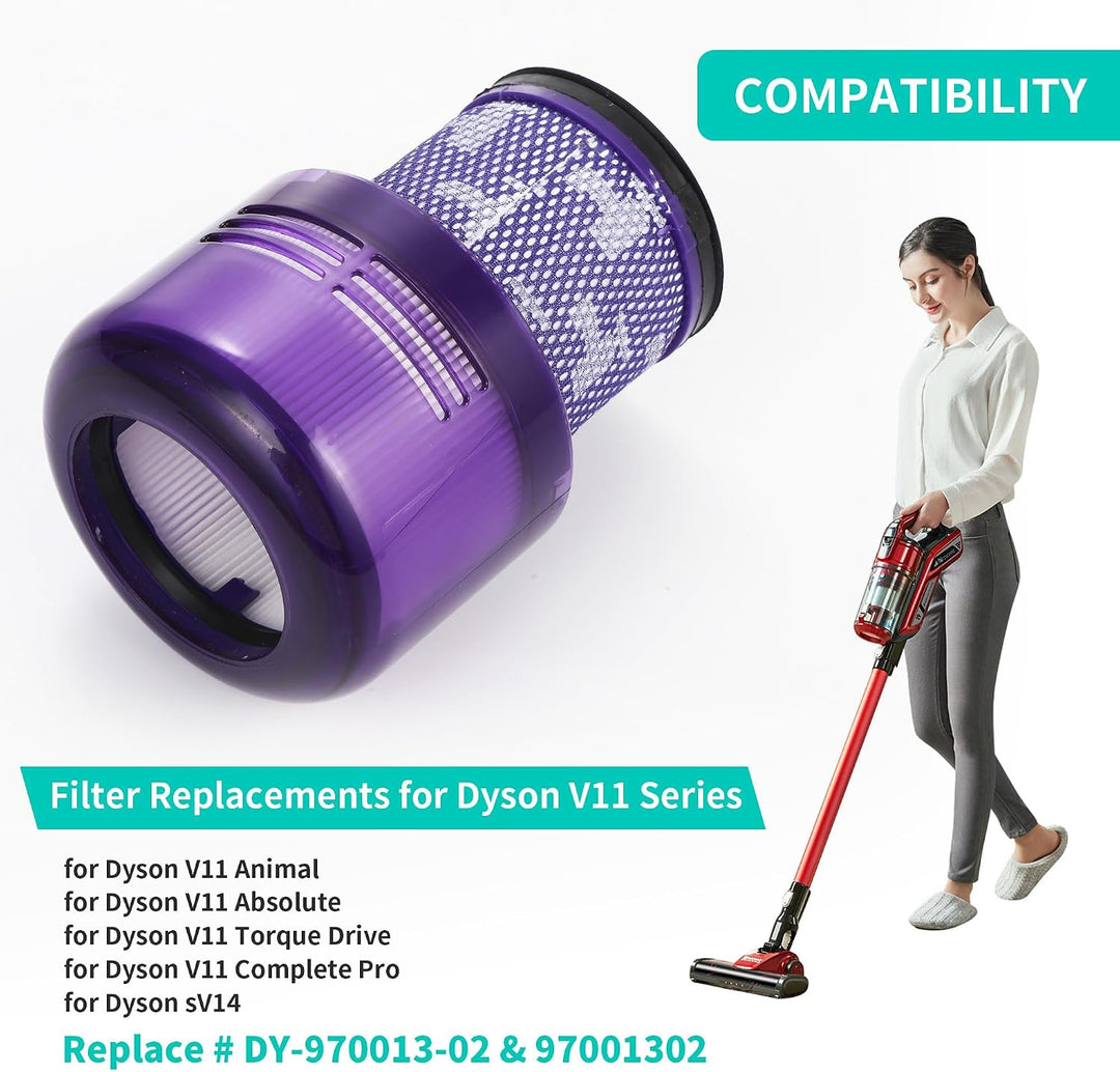 3 Stück Filter für Dyson, für Dyson Ersatzfilter V11, Kompatibel mit Dyson V11 V15 SV14,Ersetze No.9