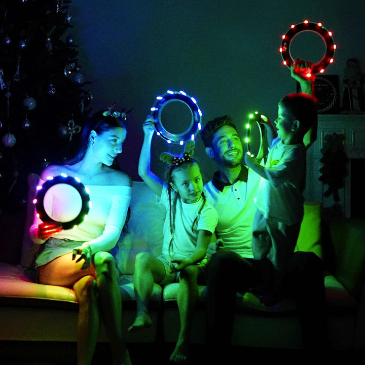 TOSY Fliegender Ring – 12 LEDs, hell, automatisches Aufleuchten, sicher, wasserdicht, leichtes Frisb