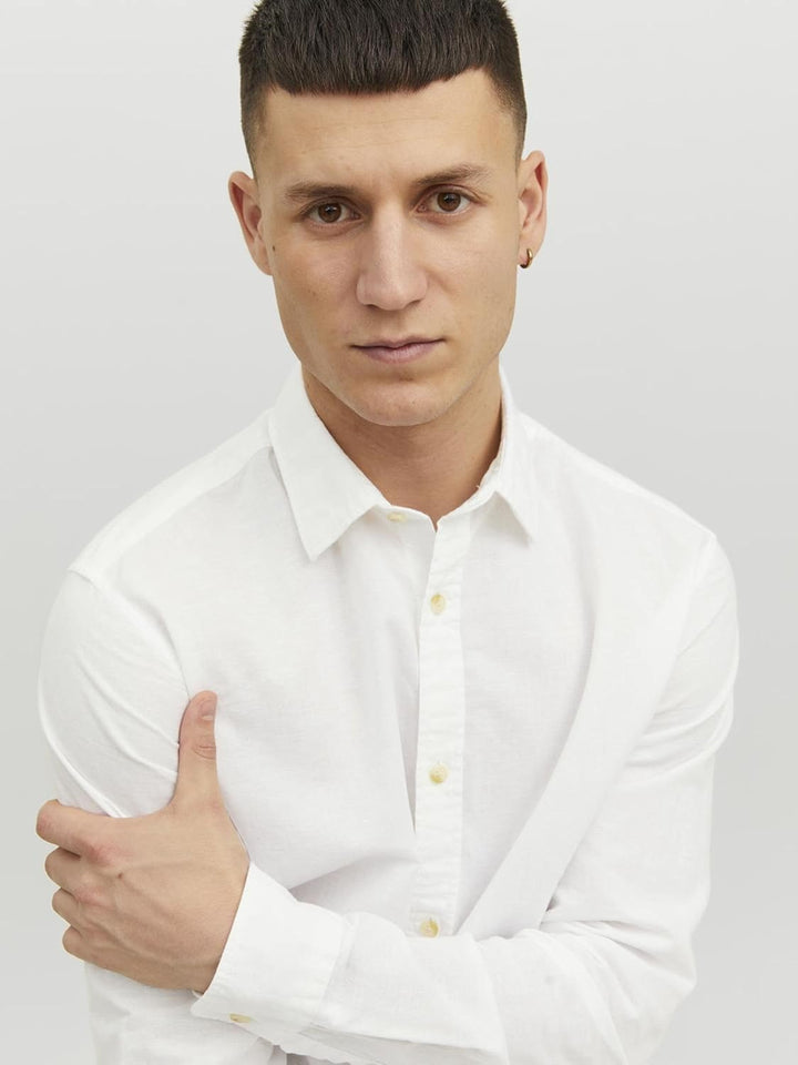 JACK & JONES Herren Hemd XL Weiss, XL Weiss