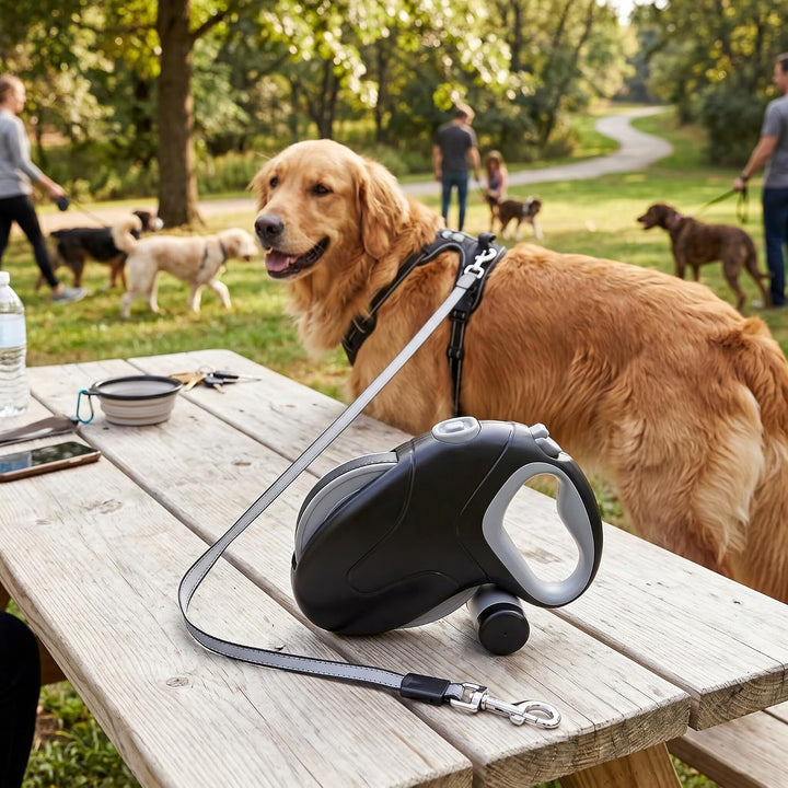 Haofy Ausziehbare Hundeleine, 10 M, Robust, für Grosse Hunde, Ausziehbare Leinen für Grosse Hunde, E