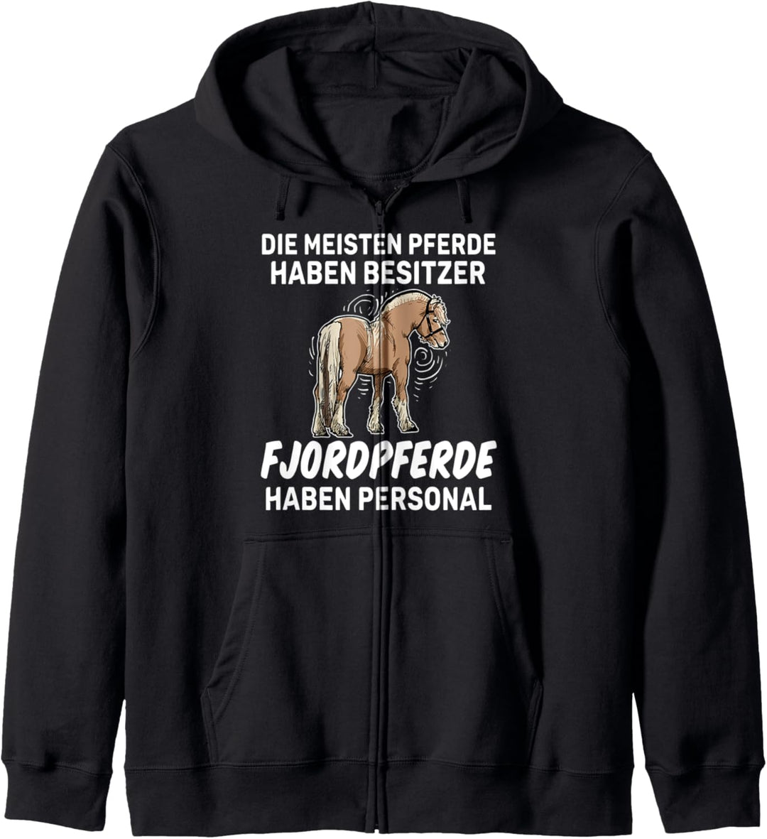 Lustiges Fjordpferd Personal Reiter Geschenk Pferd Kapuzenjacke