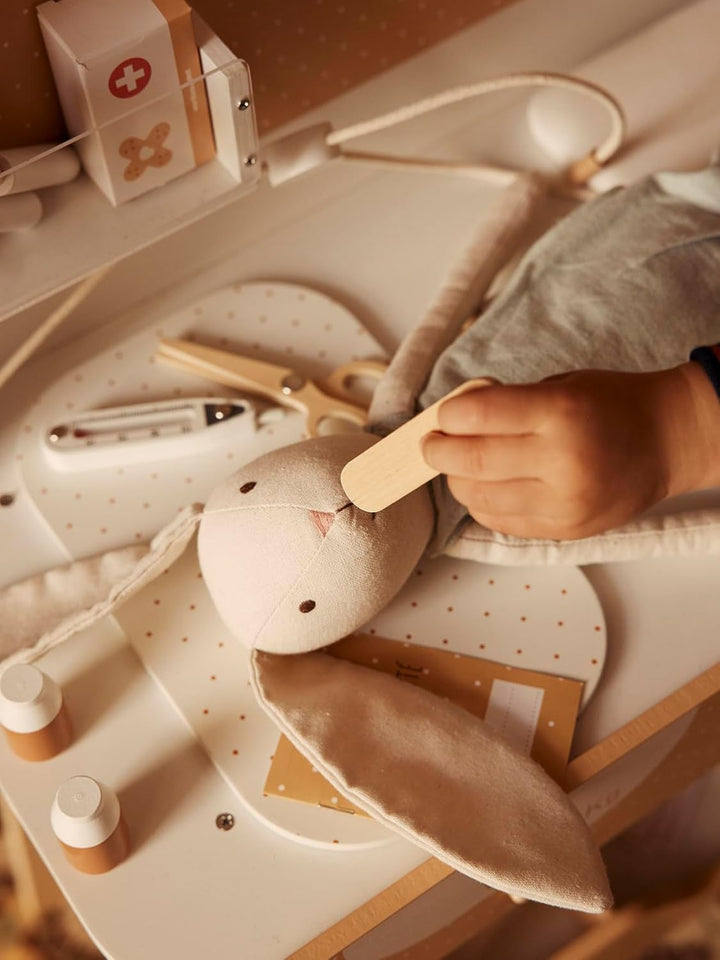 Vertbaudet Kinder Spieltisch,Kinderarztpraxis, Holz FSC® weiss Weiss Einheitsgrösse, Weiss Einheitsg