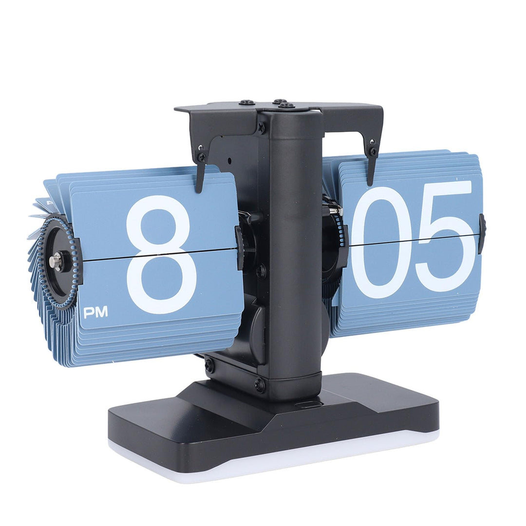 Flip Deskuhr, Retro Digital Flip Down -Uhr mit Verstellbarem Licht für Schlafzimmer -Hausbürodekorat