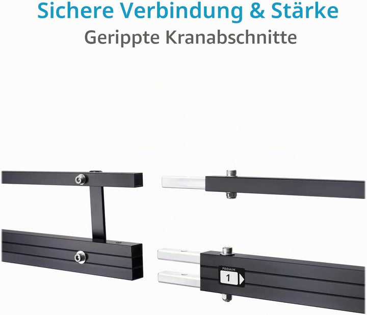 PROAIM 2,7 m Videokamera-Auslegerkran mit Ständer (P-9-TS) für Gimbals, Schwenkneig- und Flüssigkeit