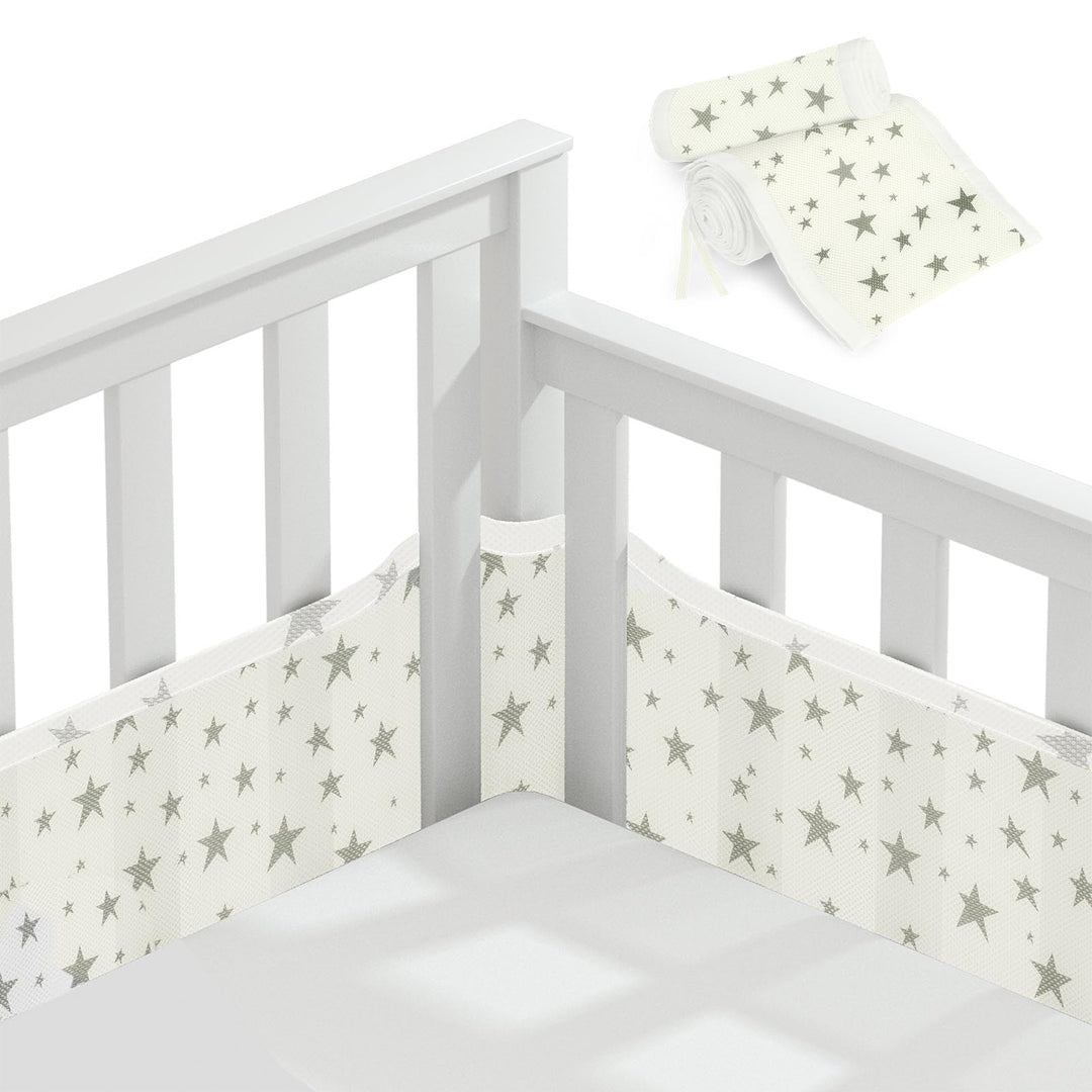 Vicloon Bettumrandung Nestchen, Nestchen für Kinderbetten Kantenschutz Baby Babybett, Atmungsaktive
