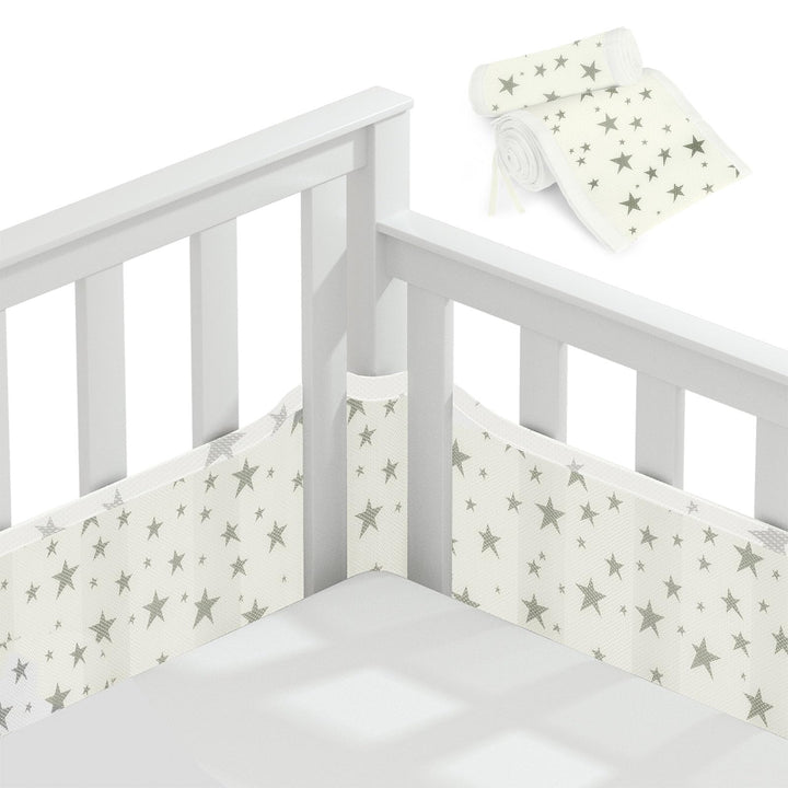Vicloon Bettumrandung Nestchen, Nestchen für Kinderbetten Kantenschutz Baby Babybett, Atmungsaktive