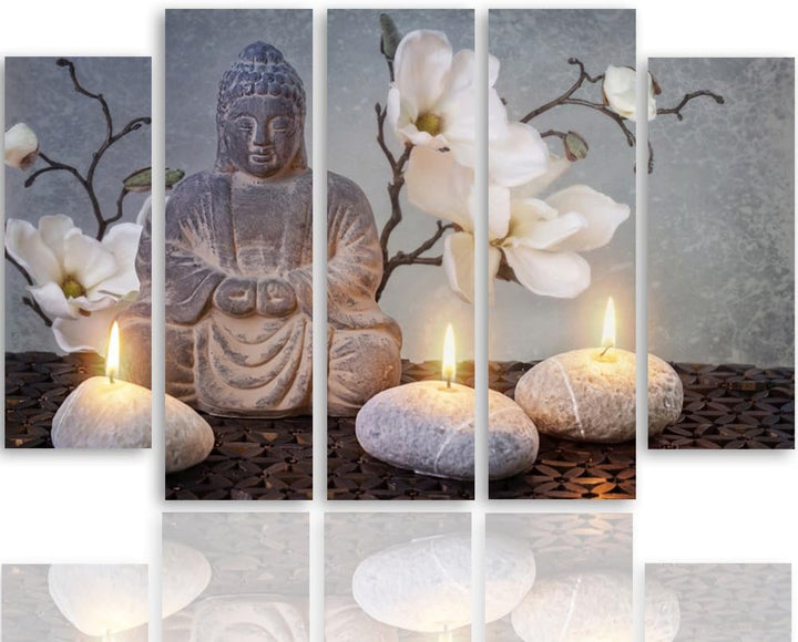 Feeby. Leinwandbild - 5 Teile - Bilder, Wand Bild, Wandbilder, Kunstdruck XXL, 5-Teilig, Typ B, 150x