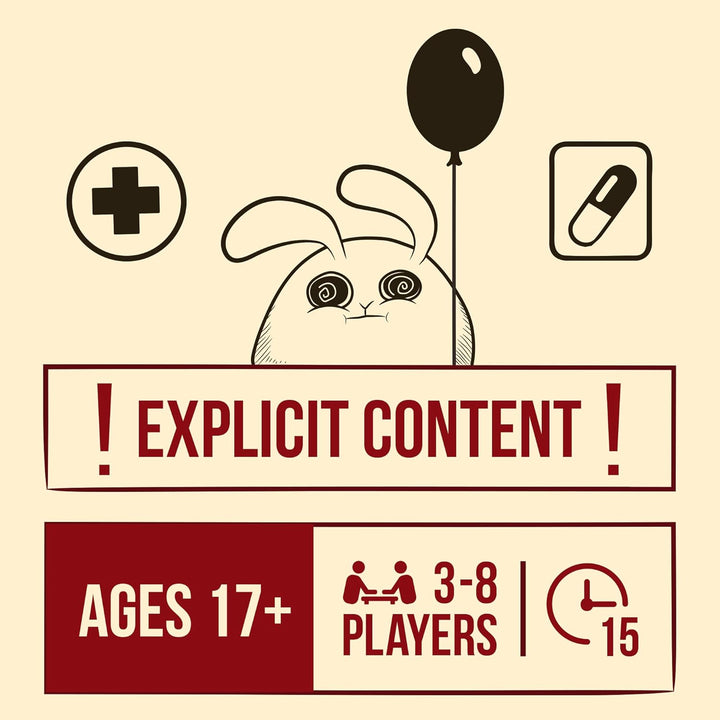 Exploding Kittens Horrible Therapist: Core Game Edition – Hilarious Adult Card Game for 3-8 Players,