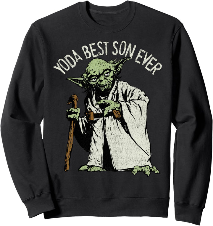Star Wars Yoda The Best Son Ever Portrait Sweatshirt