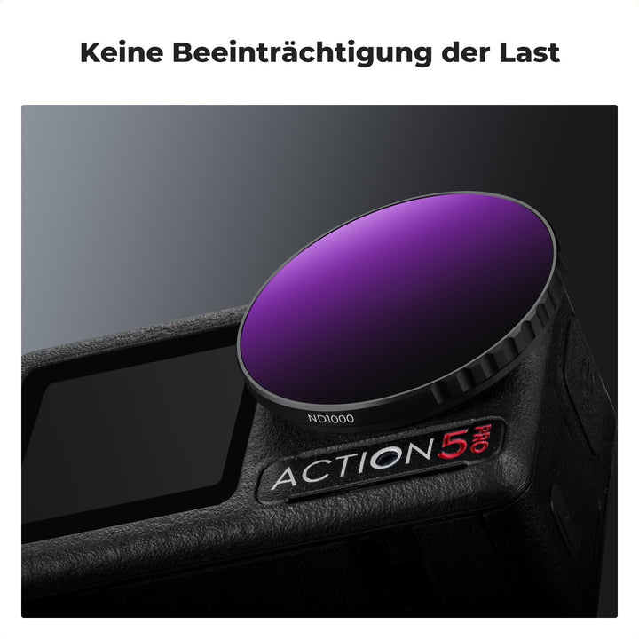 K&F Concept ND Filtersets, Push-in Filter CPL, ND8, ND16, ND32, ND64, ND1000 Filter kompatibel mit D