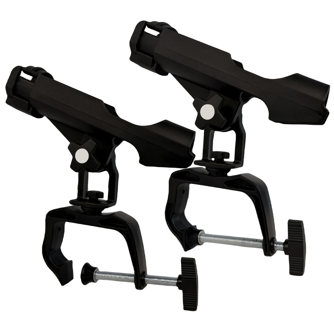 Fishing Boat Rods Holder with Large Clamp Opening 360 Degree Adjustable Fishing Rod Racks Folding Ho