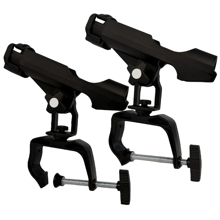 Fishing Boat Rods Holder with Large Clamp Opening 360 Degree Adjustable Fishing Rod Racks Folding Ho