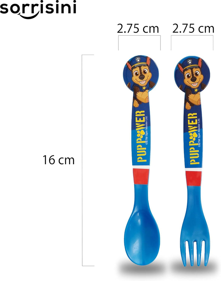 Sorrisini Kindergeschirr set Paw Patrol, Wiederverwendbares geschirr Set, Kinder Essgeschirr, Microw